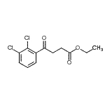 结构式 CAS# 71450-93-6, 乙基4-(2,3-二氯苯基)-4-氧代丁酸酯