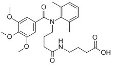 CAS#: 71455-69-1， N-(N-(3,4,5-Trimethoxybenzoyl)-4-(2,6-Dimethylanilino)Butyryl)-4-Amino-Butyric Acid