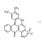 CAS#: 71550-18-0， Sodium 1-amino-4-[(3,4-dimethylphenyl)amino]-9,10-dioxo-9,10-dihydro-2-anthracenesulfonate