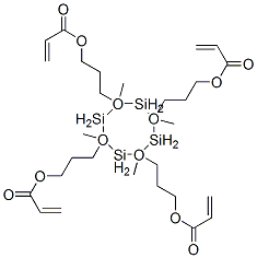 CAS#: 71550-64-6， (2,4,6,8-Tetramethylcyclotetrasiloxane-2,4,6,8-Tetrayl)Tetrakis(Propane-1,3-Diyl) Tetraacrylate