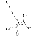 CAS#: 71627-65-1， (2R,3S)-5,7-Bis(benzyloxy)-2-[3,4-bis(benzyloxy)phenyl]-3,4-dihydro-2H-chromen-3-yl palmitate