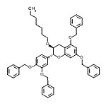 CAS#: 71628-03-0， (2R,3S)-5,7-Bis(benzyloxy)-2-[3,4-bis(benzyloxy)phenyl]-3-(heptyloxy)chromane
