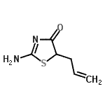 CAS#: 716316-09-5， 5-Allyl-2-amino-1,3-thiazol-4(5H)-one