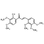 CAS#: 716336-51-5， (2E)-1-(2-Hydroxy-3,4-dimethoxyphenyl)-3-(2,3,4-trimethoxyphenyl)-2-propen-1-one