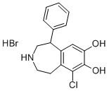 structure of CAS# 71636-61-8, 6-Chloro-2,3,4,5-Tetrahydro-1-Phenyl-1H-3-Benzazepine-7,8-Diol;Skf 81297;Lopac0_001162;Pdsp1_001526