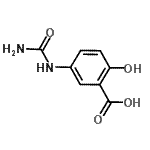 CAS#: 716362-23-1， 5-(Carbamoylamino)-2-hydroxybenzoic acid