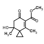CAS#: 716381-20-3， Methyl 8-hydroxy-4,8-dimethyl-6-oxospiro[2.5]oct-4-ene-5-carboxylate