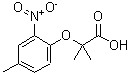 CAS#: 71659-83-1， 2-Methyl-2-(4-methyl-2-nitrophenoxy)propanoic acid