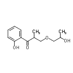 CAS 登录号：71672-83-8， 1-(2-羟基苯基)-3-(2-羟基丙氧基)-2-甲基-1-丙酮