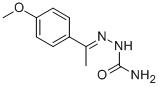 structure of CAS# 717-14-6, 2-[1-(4-Methoxyphenyl)Ethylidene]-1-Hydrazinecarboxamide;Nsc25013;3N-002;Zinc00111715