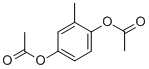 structure of CAS# 717-27-1, 2-Methyl-1,4-Benzenediol 1,4-Diacetate;(4-Acetoxy-2-Methyl-Phenyl) Acetate;Acetic Acid (4-Acetoxy-2-Methylphenyl) Ester;Acetic Acid (4-Acetoxy-2-Methyl-Phenyl) Ester