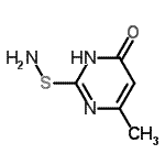 CAS#: 717086-59-4， 2-(Aminosulfanyl)-6-methyl-4(1H)-pyrimidinone