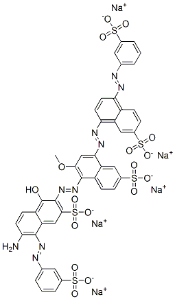 CAS#: 71767-19-6， Pentasodium 5-[[6-Amino-1-Hydroxy-3-Sulphonato-5-[(3-Sulphonatophenyl)Azo]-2-Naphthyl]Azo]-6-Methoxy-8-[[7-Sulphonato-4-[(3-Sulphonatophenyl)Azo]Naphthyl]Azo]Naphthalene-2-Sulphonate