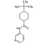 CAS#: 717867-55-5， 4-(2-Methyl-2-propanyl)-N-(3-pyridinyl)cyclohexanecarboxamide
