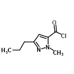 CAS#: 717871-87-9， 1-Methyl-3-propyl-1H-pyrazole-5-carbonyl chloride
