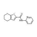 CAS#: 717873-20-6， N-(2-Pyridinyl)-4,5,6,7-tetrahydro-1-benzothiophene-2-carboxamide