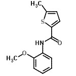 CAS#: 717873-31-9， N-(2-Methoxyphenyl)-5-methyl-2-thiophenecarboxamide