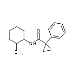 CAS#: 717889-94-6， N-(2-Methylcyclohexyl)-1-phenylcyclopropanecarboxamide