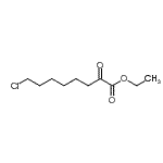 structure of CAS# 717919-91-0, Ethyl 8-chloro-2-oxooctanoate;ethyl 8-chloro-2-oxooctanoate