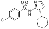CAS 登录号:71795-43-2, 4-氯-N-(1-环己基-1H-咪唑-2-基)-苯磺酰胺