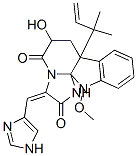 CAS#: 71812-10-7， 7a-(1,1-Dimethyl-2-Propenyl)-6,7,7a,12-Tetrahydro-6-Hydroxy-3-(1H-Imidazol-4-Ylmethylene)-12-Methoxy-1H,5H-Imidazo[1',2':1,2]Pyrido[2,3-b]Indole-2,5(3H)-Dione