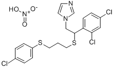CAS 登录号:71821-48-2, 1-(beta-(3-(4-氯苯基硫代丙硫基))-2,4-二氯苯乙基)-咪唑-硝酸盐