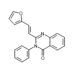 CAS#: 71822-45-2， 2-[(E)-2-(2-Furyl)vinyl]-3-phenyl-4(3H)-quinazolinone