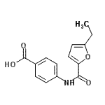 CAS#: 718601-42-4， 4-[(5-Ethyl-2-furoyl)amino]benzoic acid