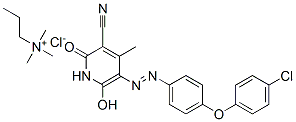 CAS#: 71873-54-6， [5-[[4-(4-Chlorophenoxy)Phenyl]Azo]-3-Cyano-6-Hydroxy-4-Methyl-2-Oxo-(2H)-Pyridine-1-Propyl](Trimethyl)Ammonium Chloride