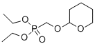 structure of CAS# 71885-51-3, P-[[(Tetrahydro-2H-Pyran-2-Yl)Oxy]Methyl]-Phosphonic Acid Diethyl Ester;Phosphonic Acid, P-[[(Tetrahydro-2H-Pyran-2-Yl)Oxy]Methyl]-, Diethyl Ester;Diethyl(2-Tetrahydropyranyloxy)Methylphosphonate, Stabilized, 98 %;Diethyl [(Tetrahydro-2H-Pyran-2-Yloxy)Methyl]Phosphonate