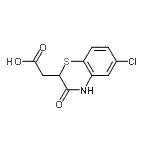 CAS#: 7190-20-7， (6-Chloro-3-oxo-3,4-dihydro-2H-1,4-benzothiazin-2-yl)acetic acid