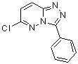 structure of CAS# 7190-80-9, 6-Chloro-3-phenyl[1,2,4]triazolo[4,3-b]pyridazine;(6-Chloro[1,2,4]triazolo[4,3-b]pyridazin-3-yl)benzene;1,2,4-TRIAZOLO[4,3-B]PYRIDAZINE,6-CHLORO-3-PHENYL-;6-chloro-3-phenyl-[1,2,4]triazolo[4,3-a]pyridazine