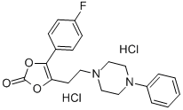 CAS#: 71922-95-7， 4-(4-Fluorophenyl)-5-[2-(4-Phenyl-1-Piperazinyl)Ethyl]-1,3-Dioxol-2-One Dihydrochloride