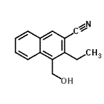 CAS#: 719275-87-3， 3-Ethyl-4-(hydroxymethyl)-2-naphthonitrile