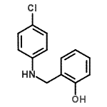 结构式 CAS# 7193-94-4, 2-{[(4-氯苯基)氨基]甲基}苯酚