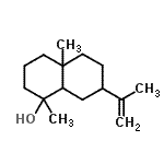 CAS#: 71963-78-5， 7-Isopropenyl-1,4a-dimethyldecahydro-1-naphthalenol
