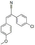 结构式 CAS# 72030-11-6, (Z)-2-(4-氯苯基)-3-(4-甲氧基苯基)丙-2-烯腈