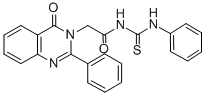 CAS#: 72045-60-4， 2-(4-Oxo-2-Phenylquinazolin-3-Yl)-N-(Phenylcarbamothioyl)Acetamide