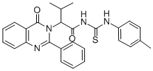 CAS#: 72045-75-1， 3-Methyl-N-[(4-Methylphenyl)Carbamothioyl]-2-(4-Oxo-2-Phenylquinazolin-3-Yl)Butanamide