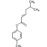 CAS#: 72060-09-4， 4-Methylphenyl (2E)-5-methyl-2-hexenoate