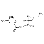 CAS#: 72087-37-7， 4-Methyl-2-oxopentanoic acid - L-ornithine (1:1)