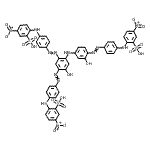 CAS#: 72139-02-7， 2-({4-[(2-Hydroxy-4-{[5-hydroxy-2,4-bis({4-[(4-nitro-2-sulfophenyl)amino]phenyl}diazenyl)phenyl]amino}phenyl)diazenyl]phenyl}amino)-5-nitrobenzenesulfonic acid