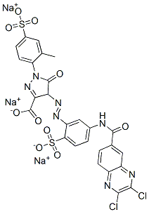 CAS#: 72139-14-1， Trisodium 4-[5-[(2,3-Dichloroquinoxaline-6-Carbonyl)Amino]-2-Sulfonatophenyl]Diazenyl-1-(2-Methyl-4-Sulfonatophenyl)-5-Oxo-4H-Pyrazole-3-Carboxylate