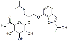 CAS#: 72142-73-5， (2S,3S,4S,5R,6R)-3,4,5-Trihydroxy-6-[1-[[2-(1-Hydroxyethyl)-1-Benzofuran-7-Yl]Oxy]-3-(Propan-2-Ylamino)Propan-2-Yl]Oxyoxane-2-Carboxylic Acid