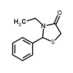 CAS#: 721458-19-1， 3-Ethyl-2-phenyl-1,3-thiazolidin-4-one