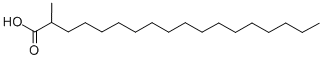 structure of CAS# 7217-83-6, 2-Methyloctadecanoic Acid;2-Methylstearic Acid;(-)-2-Methylstearic Acid;653861_Aldrich