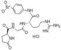 CAS#: 72194-52-6， 5-Oxo-L-Prolylglycyl-N-(4-Nitrophenyl)-L-Argininamide Hydrochloride (1:1)