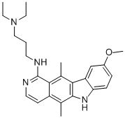 CAS#: 72238-02-9， N,N-Diethyl-N'-(9-Methoxy-5,11-Dimethyl-6H-Pyrido[4,3-b]Carbazol-1-Yl)Propane-1,3-Diamine
