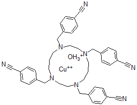 CAS 登录号：7224-84-2， 铜氧鎓 4-[[4,8,11-三(4-氰基苄基)-1,4,8,11-四氮杂环十四碳-1-基]甲基]苯甲腈