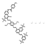 CAS#: 72245-47-7， Tetrasodium 2-[(4-{[4-({7-[(4-aminobenzoyl)amino]-1-hydroxy-3-sulfonato-2-naphthyl}diazenyl)-2,5-dimethoxyphenyl]diazenyl}-6-sulfonato-1-naphthyl)diazenyl]-1,4-benzenedisulfonate